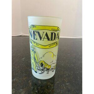 Hazel Atlas "Nevada" Frosted Souvenir Glass